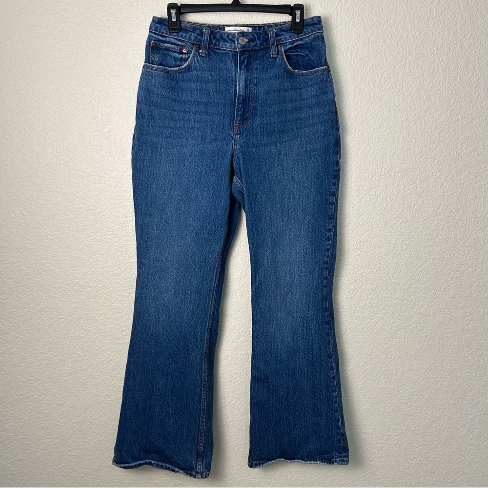 Abercrombie & Fitch The Vintage Flare High Rise Curve Love 29 8R Med Wash 90’s